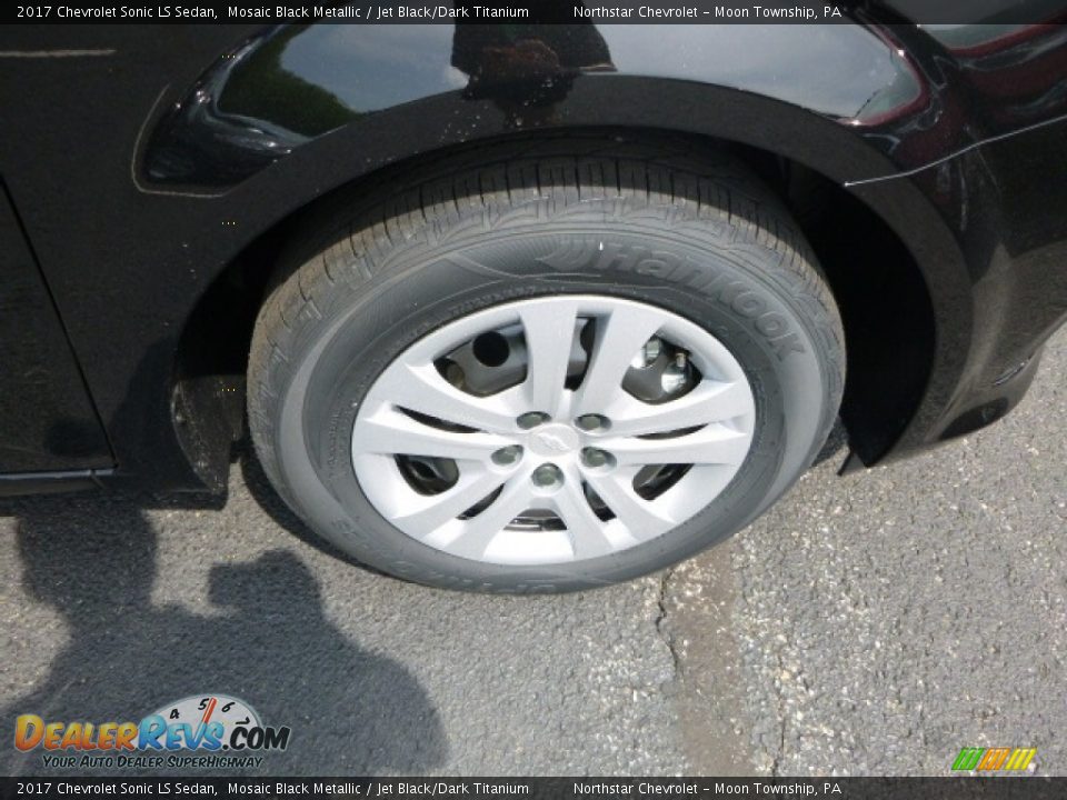 2017 Chevrolet Sonic LS Sedan Mosaic Black Metallic / Jet Black/Dark Titanium Photo #10