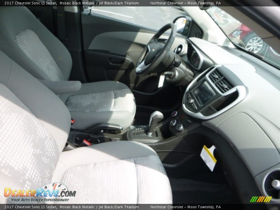 2017 Chevrolet Sonic LS Sedan Mosaic Black Metallic / Jet Black/Dark Titanium Photo #12