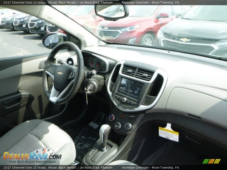 2017 Chevrolet Sonic LS Sedan Mosaic Black Metallic / Jet Black/Dark Titanium Photo #13