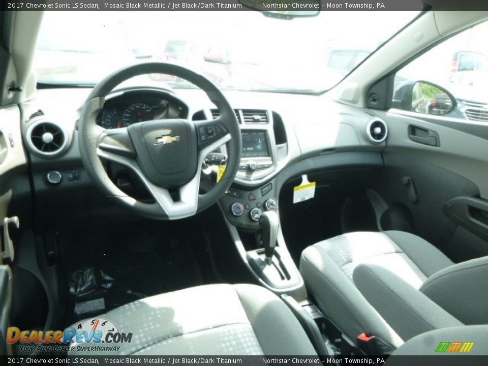 2017 Chevrolet Sonic LS Sedan Mosaic Black Metallic / Jet Black/Dark Titanium Photo #15