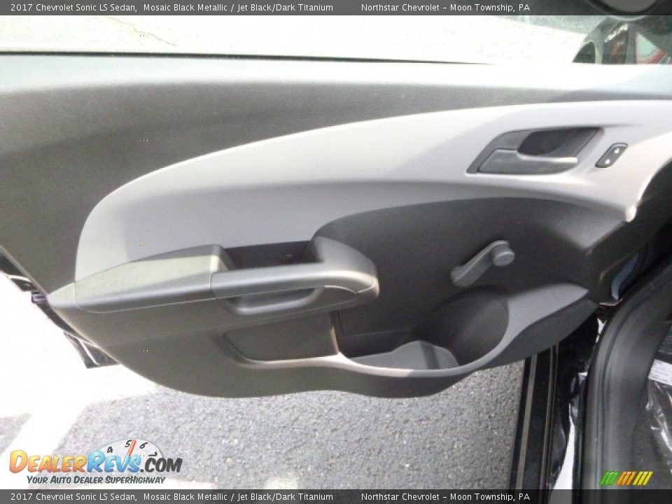2017 Chevrolet Sonic LS Sedan Mosaic Black Metallic / Jet Black/Dark Titanium Photo #16