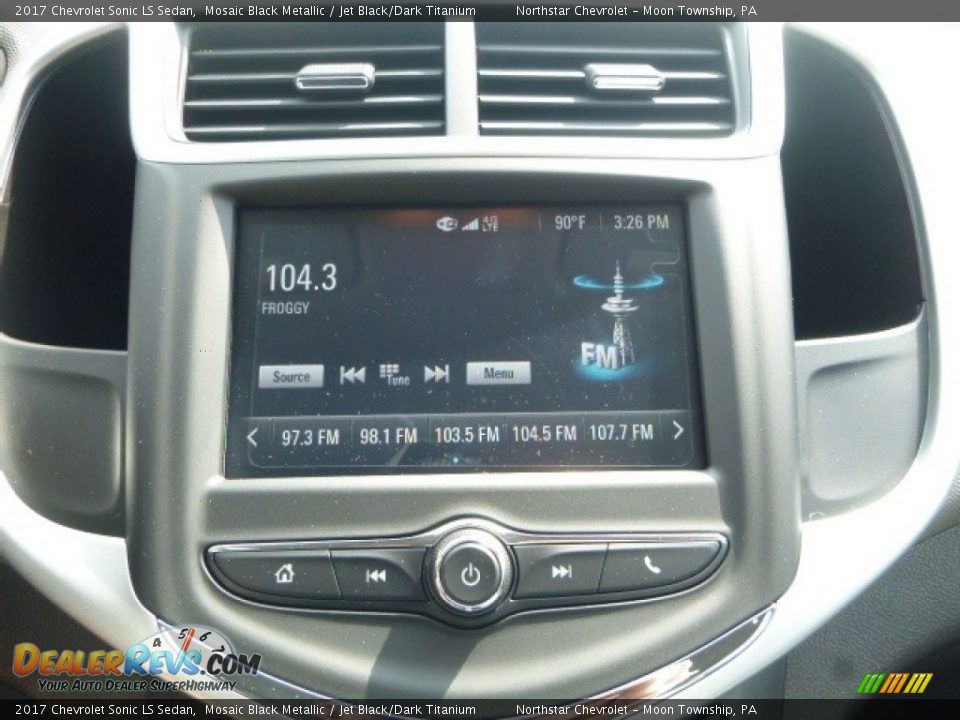 2017 Chevrolet Sonic LS Sedan Mosaic Black Metallic / Jet Black/Dark Titanium Photo #19