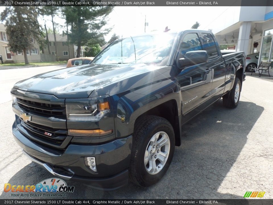 2017 Chevrolet Silverado 1500 LT Double Cab 4x4 Graphite Metallic / Dark Ash/Jet Black Photo #3
