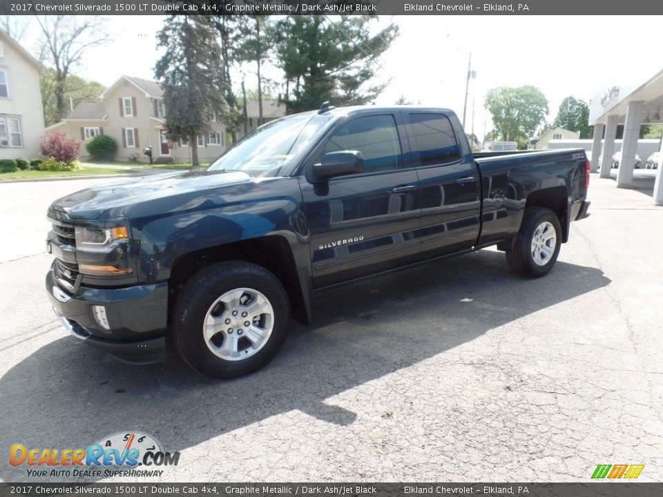 2017 Chevrolet Silverado 1500 LT Double Cab 4x4 Graphite Metallic / Dark Ash/Jet Black Photo #4