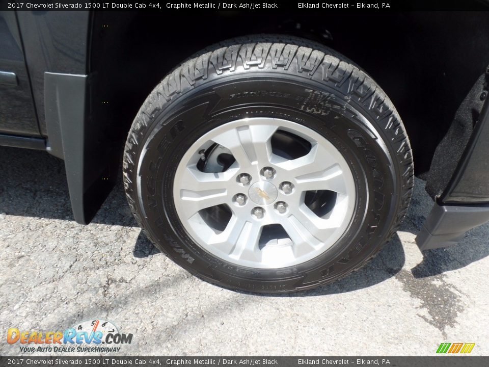 2017 Chevrolet Silverado 1500 LT Double Cab 4x4 Graphite Metallic / Dark Ash/Jet Black Photo #11
