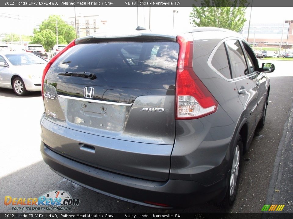 2012 Honda CR-V EX-L 4WD Polished Metal Metallic / Gray Photo #6