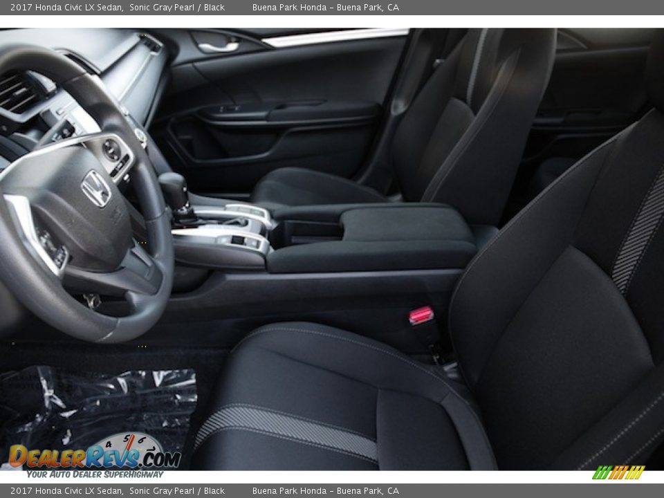 2017 Honda Civic LX Sedan Sonic Gray Pearl / Black Photo #8