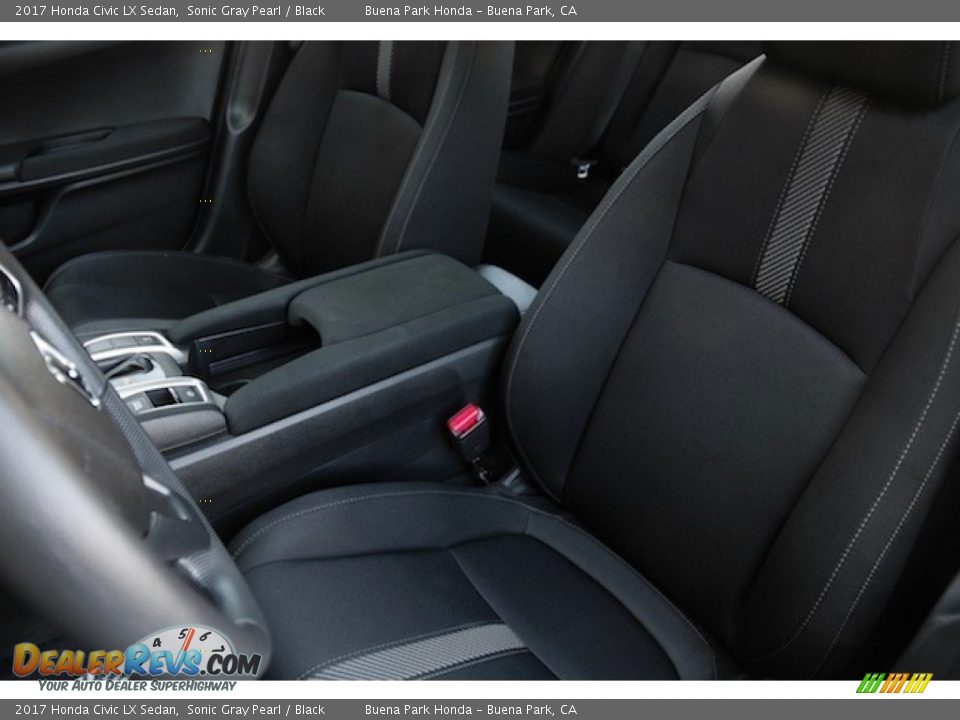 2017 Honda Civic LX Sedan Sonic Gray Pearl / Black Photo #10