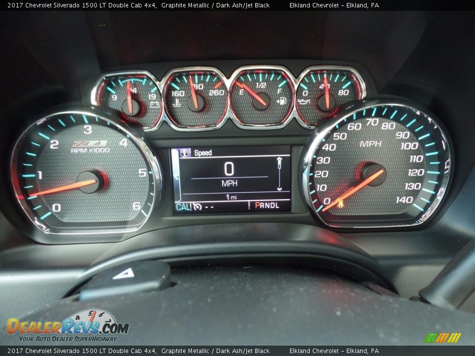 2017 Chevrolet Silverado 1500 LT Double Cab 4x4 Graphite Metallic / Dark Ash/Jet Black Photo #25