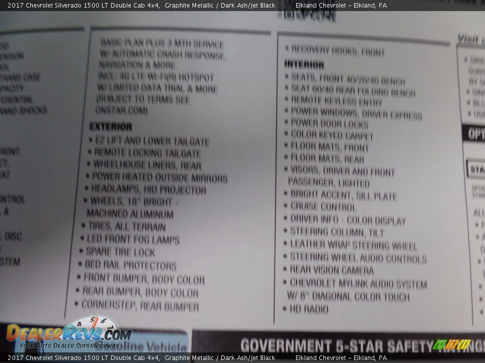 2017 Chevrolet Silverado 1500 LT Double Cab 4x4 Graphite Metallic / Dark Ash/Jet Black Photo #36