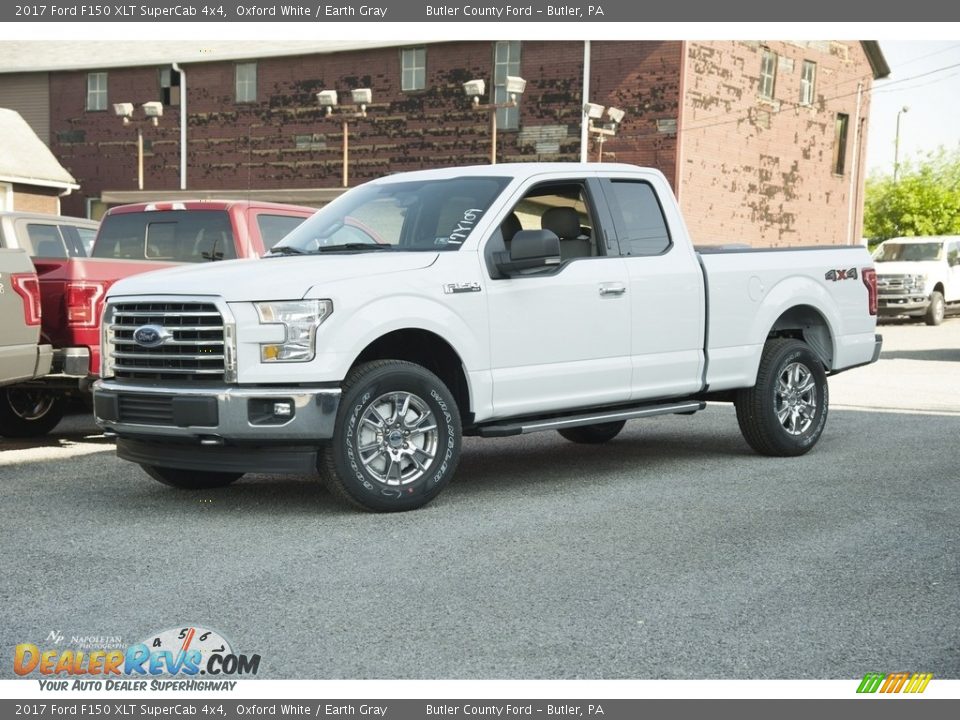 2017 Ford F150 XLT SuperCab 4x4 Oxford White / Earth Gray Photo #1