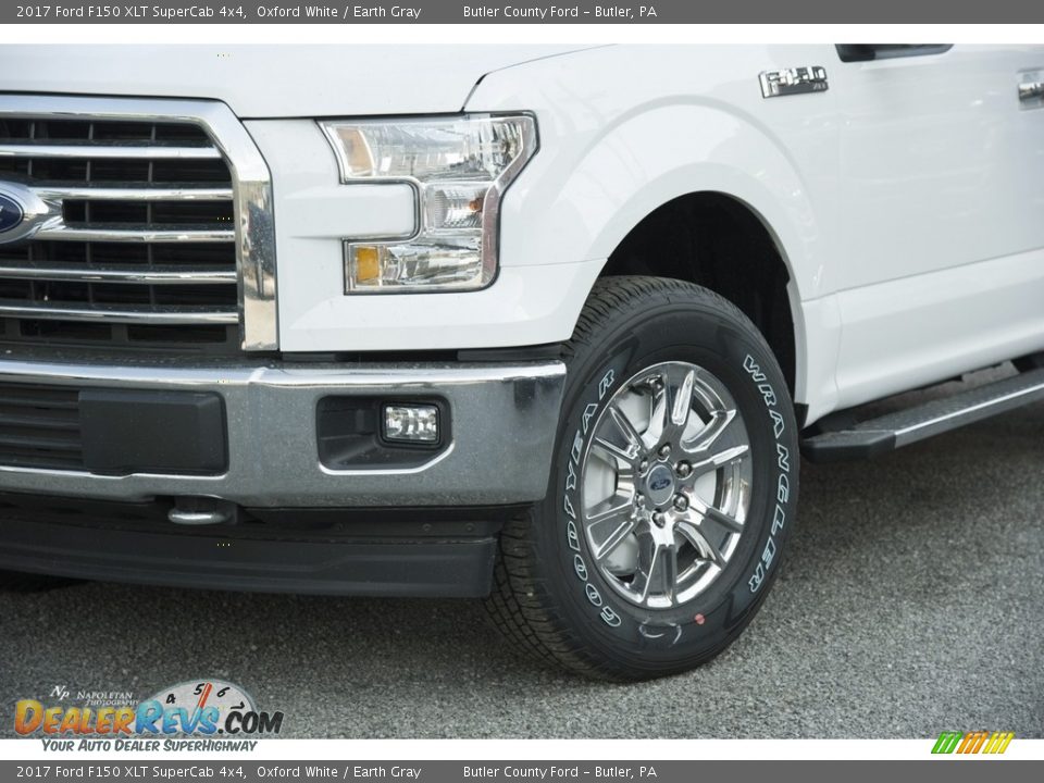 2017 Ford F150 XLT SuperCab 4x4 Oxford White / Earth Gray Photo #2