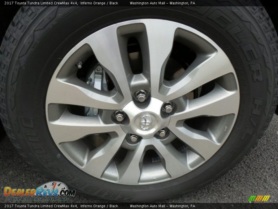 2017 Toyota Tundra Limited CrewMax 4x4 Inferno Orange / Black Photo #3