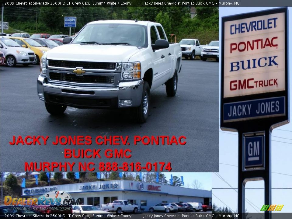 2009 Chevrolet Silverado 2500HD LT Crew Cab Summit White / Ebony Photo #1