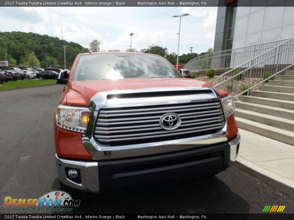 2017 Toyota Tundra Limited CrewMax 4x4 Inferno Orange / Black Photo #4