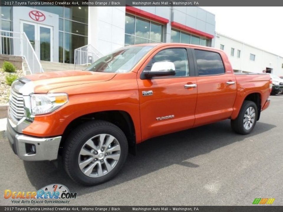 Inferno Orange 2017 Toyota Tundra Limited CrewMax 4x4 Photo #5