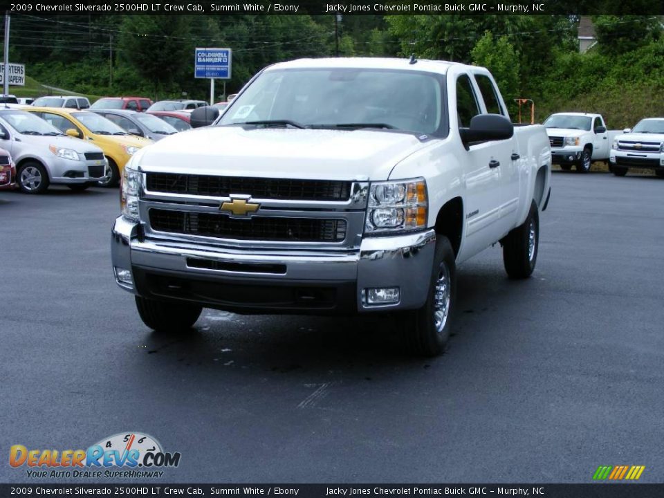 2009 Chevrolet Silverado 2500HD LT Crew Cab Summit White / Ebony Photo #2