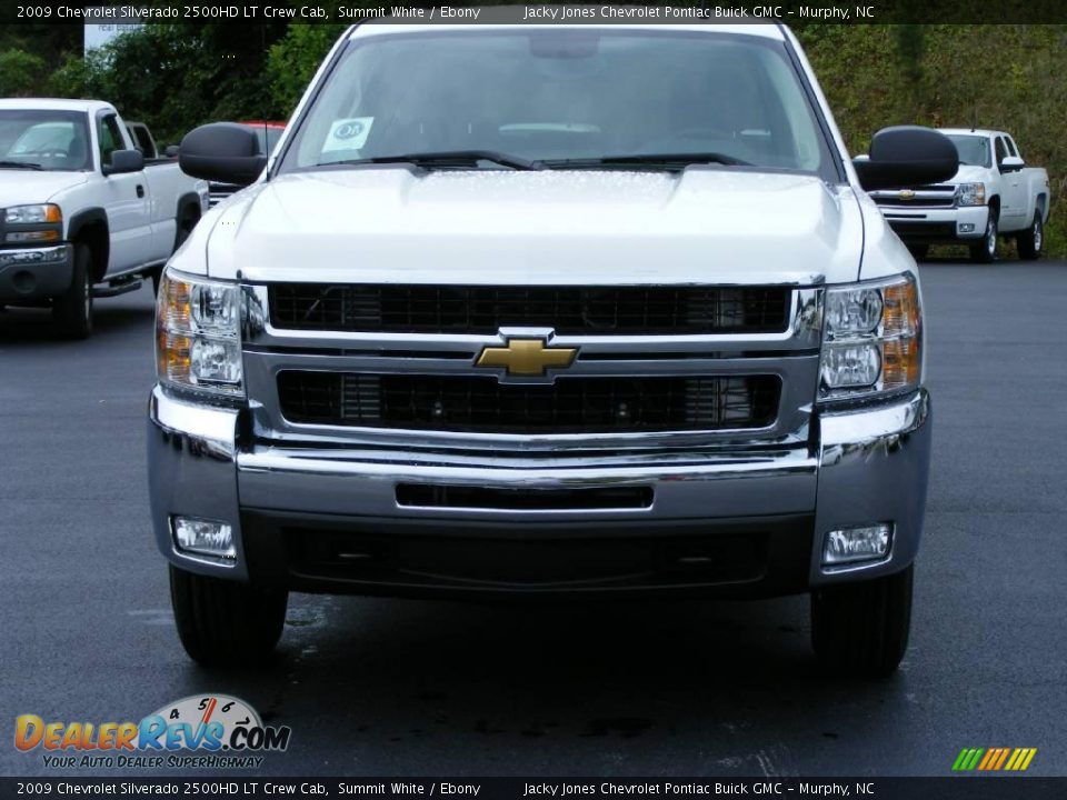 2009 Chevrolet Silverado 2500HD LT Crew Cab Summit White / Ebony Photo #3
