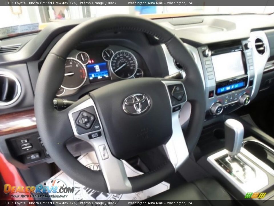 2017 Toyota Tundra Limited CrewMax 4x4 Inferno Orange / Black Photo #11