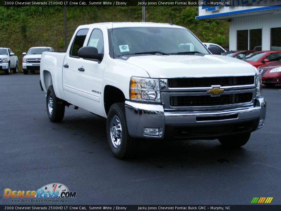 2009 Chevrolet Silverado 2500HD LT Crew Cab Summit White / Ebony Photo #4