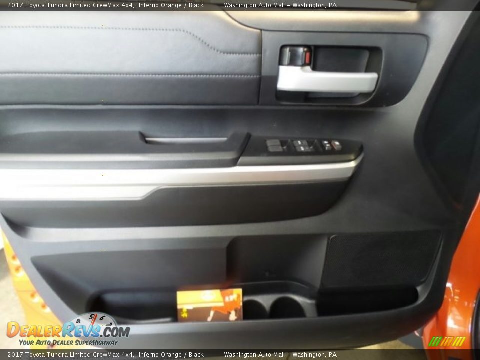 2017 Toyota Tundra Limited CrewMax 4x4 Inferno Orange / Black Photo #15