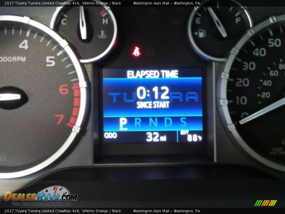 2017 Toyota Tundra Limited CrewMax 4x4 Inferno Orange / Black Photo #22