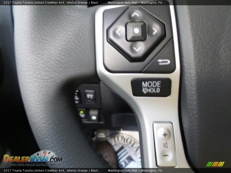2017 Toyota Tundra Limited CrewMax 4x4 Inferno Orange / Black Photo #25