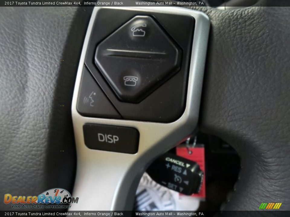 2017 Toyota Tundra Limited CrewMax 4x4 Inferno Orange / Black Photo #27