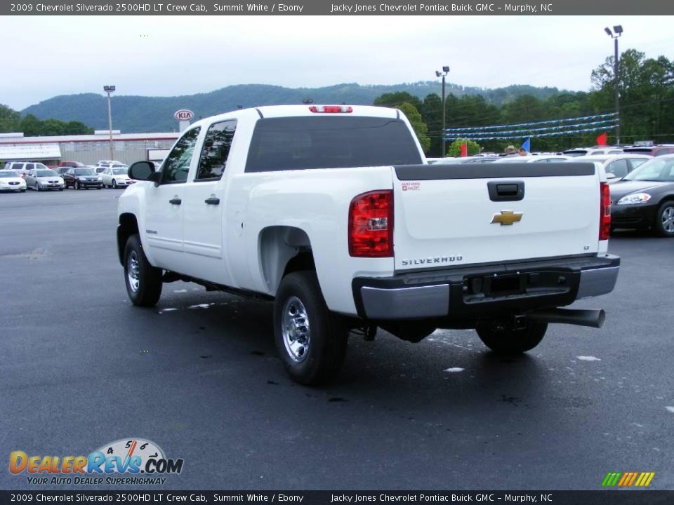 2009 Chevrolet Silverado 2500HD LT Crew Cab Summit White / Ebony Photo #10