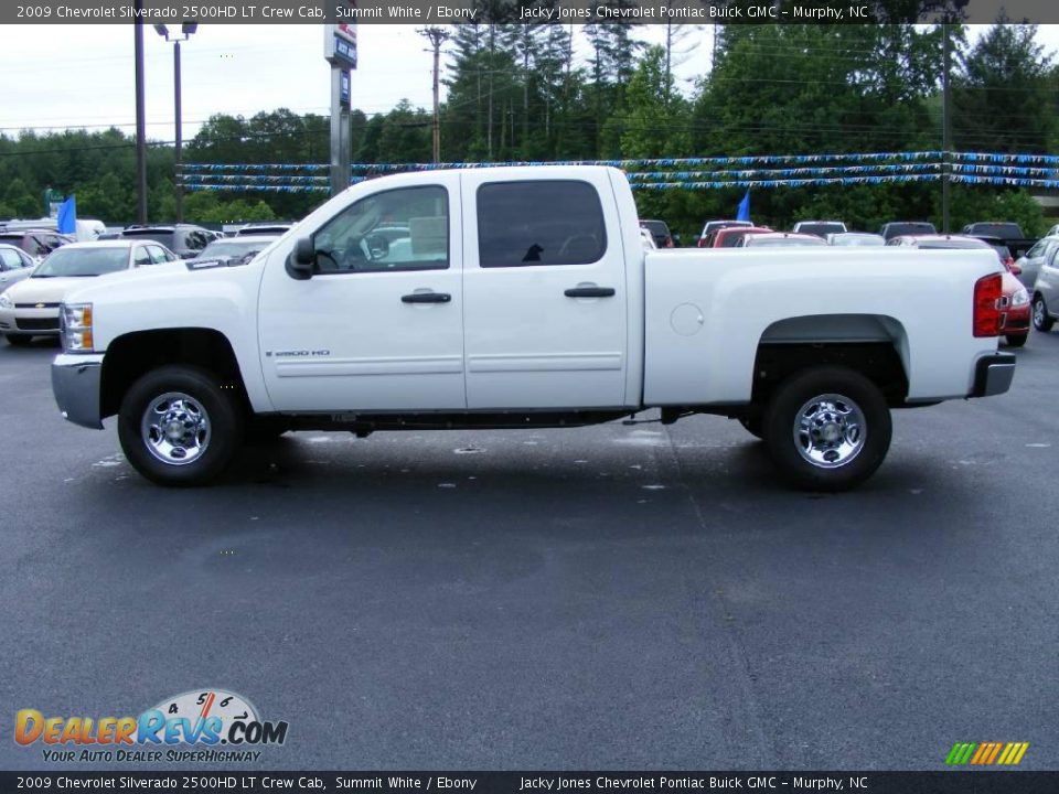 2009 Chevrolet Silverado 2500HD LT Crew Cab Summit White / Ebony Photo #11