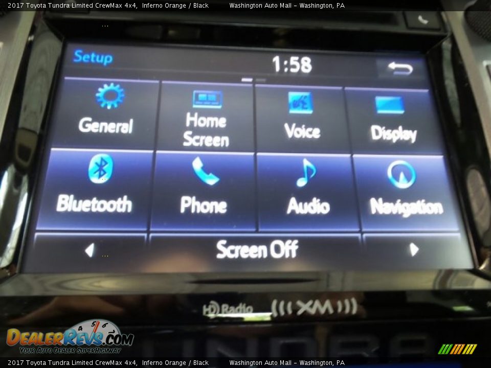 2017 Toyota Tundra Limited CrewMax 4x4 Inferno Orange / Black Photo #32