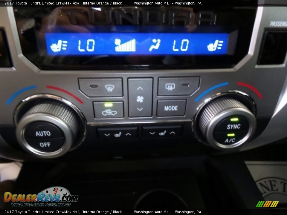2017 Toyota Tundra Limited CrewMax 4x4 Inferno Orange / Black Photo #34