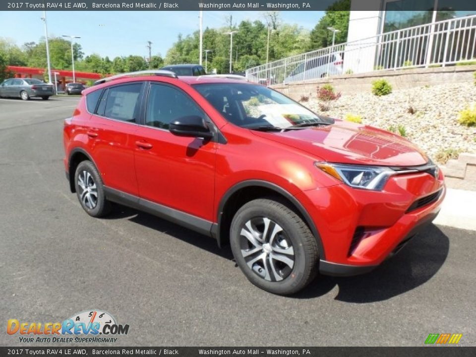 2017 Toyota RAV4 LE AWD Barcelona Red Metallic / Black Photo #1