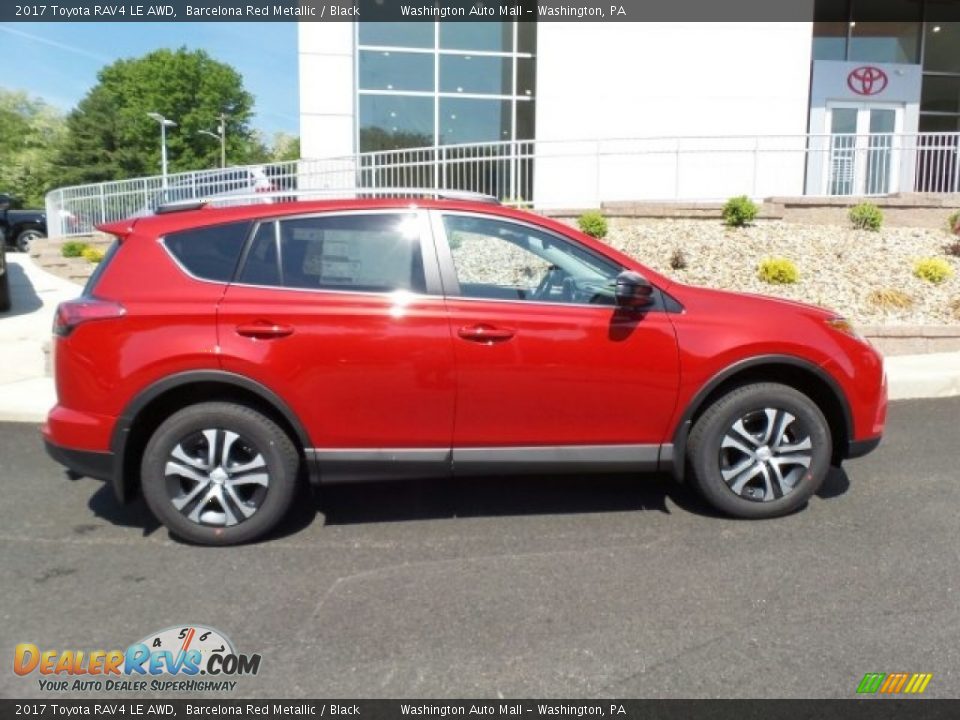 2017 Toyota RAV4 LE AWD Barcelona Red Metallic / Black Photo #2