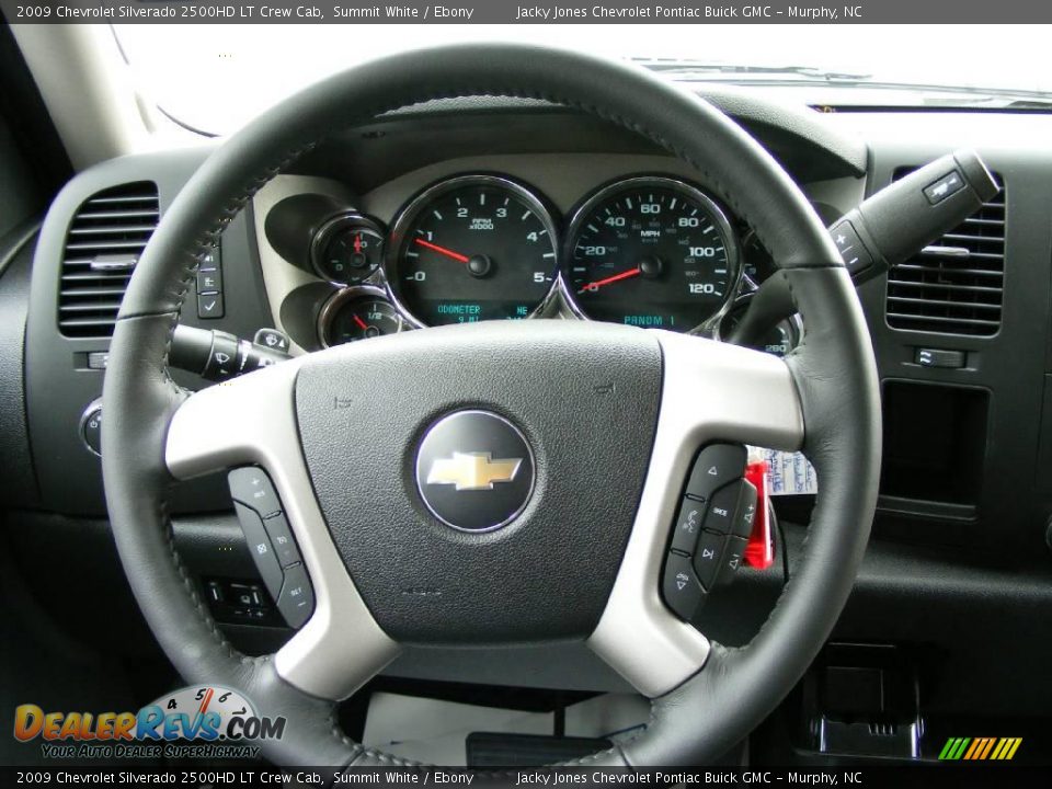 2009 Chevrolet Silverado 2500HD LT Crew Cab Summit White / Ebony Photo #15