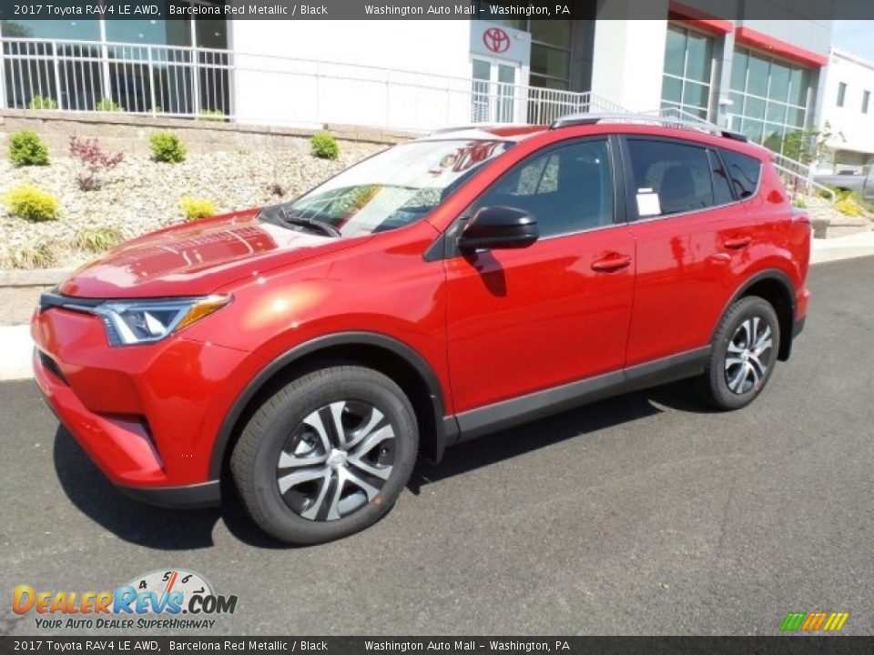 2017 Toyota RAV4 LE AWD Barcelona Red Metallic / Black Photo #5