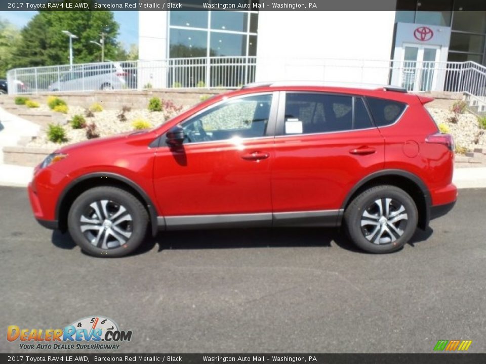2017 Toyota RAV4 LE AWD Barcelona Red Metallic / Black Photo #6