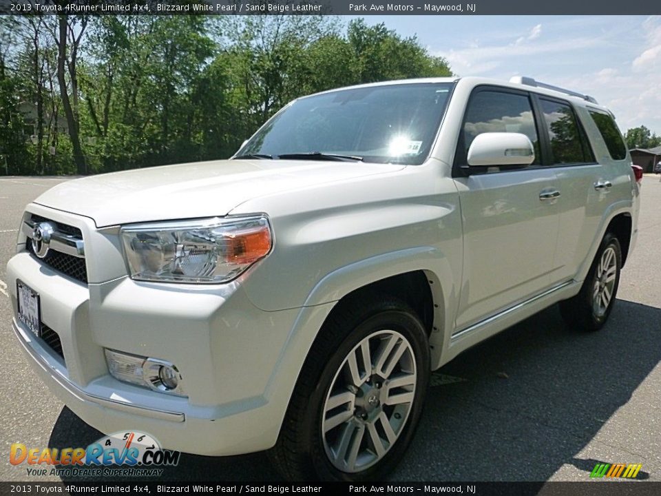 2013 Toyota 4Runner Limited 4x4 Blizzard White Pearl / Sand Beige Leather Photo #1