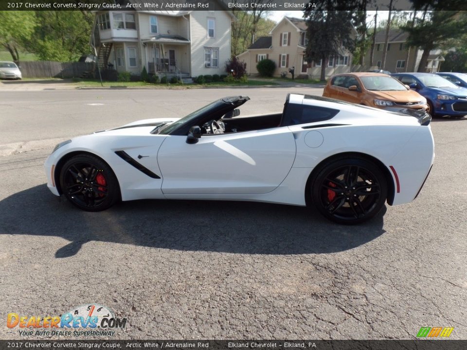 2017 Chevrolet Corvette Stingray Coupe Arctic White / Adrenaline Red Photo #4