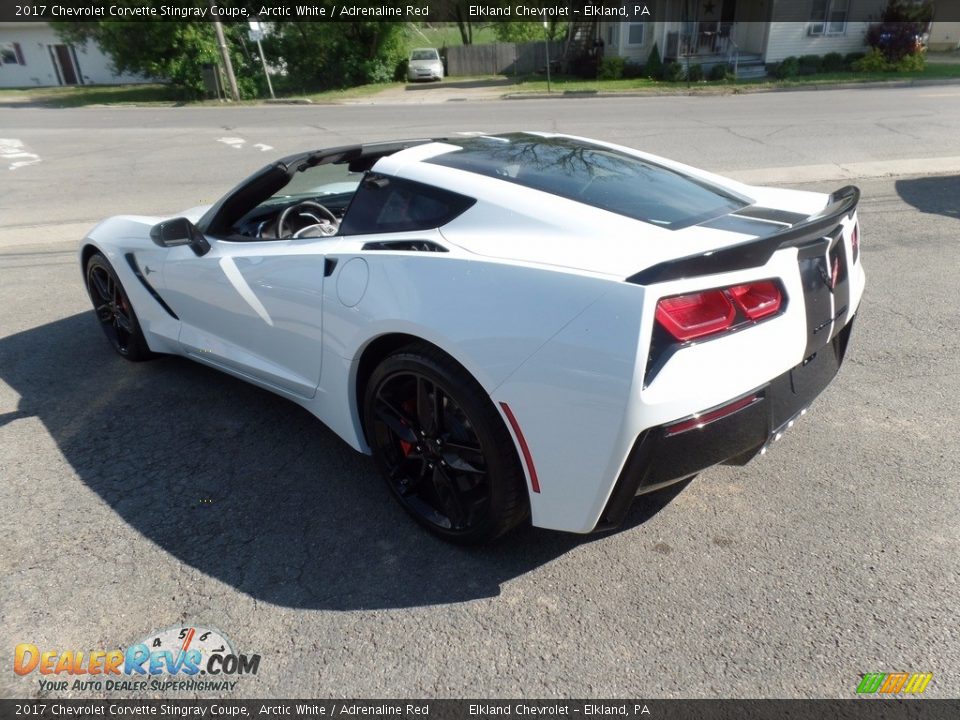 2017 Chevrolet Corvette Stingray Coupe Arctic White / Adrenaline Red Photo #5