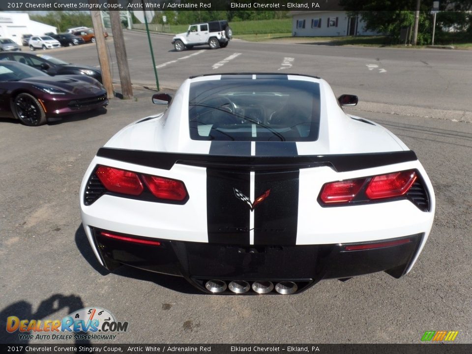 2017 Chevrolet Corvette Stingray Coupe Arctic White / Adrenaline Red Photo #6