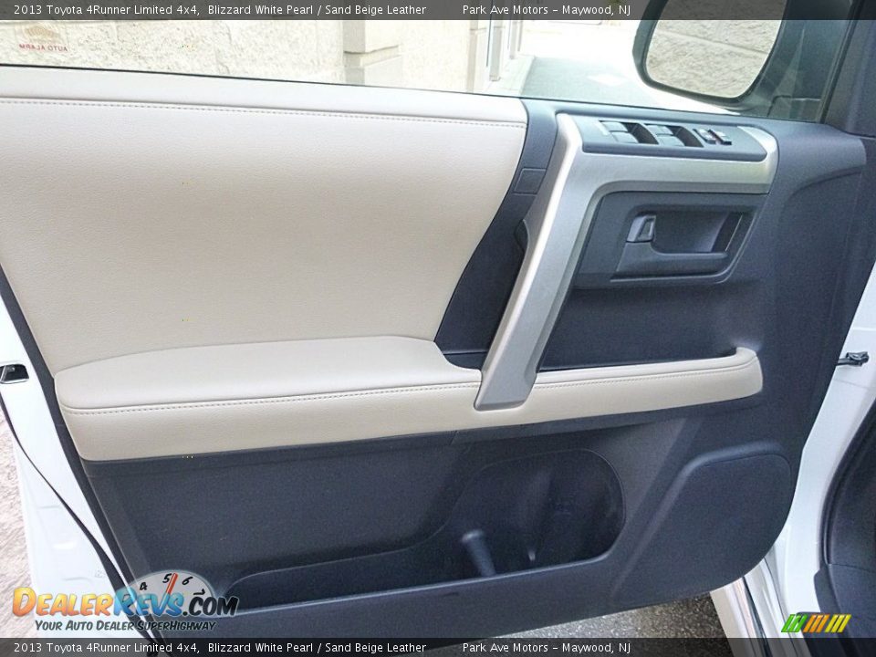 2013 Toyota 4Runner Limited 4x4 Blizzard White Pearl / Sand Beige Leather Photo #10