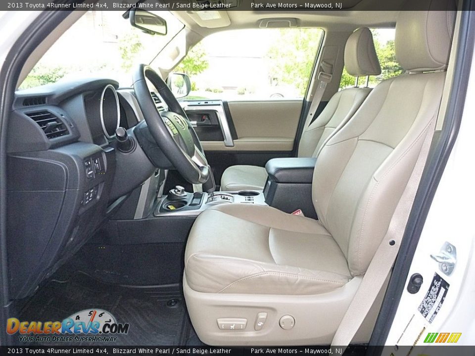 2013 Toyota 4Runner Limited 4x4 Blizzard White Pearl / Sand Beige Leather Photo #13