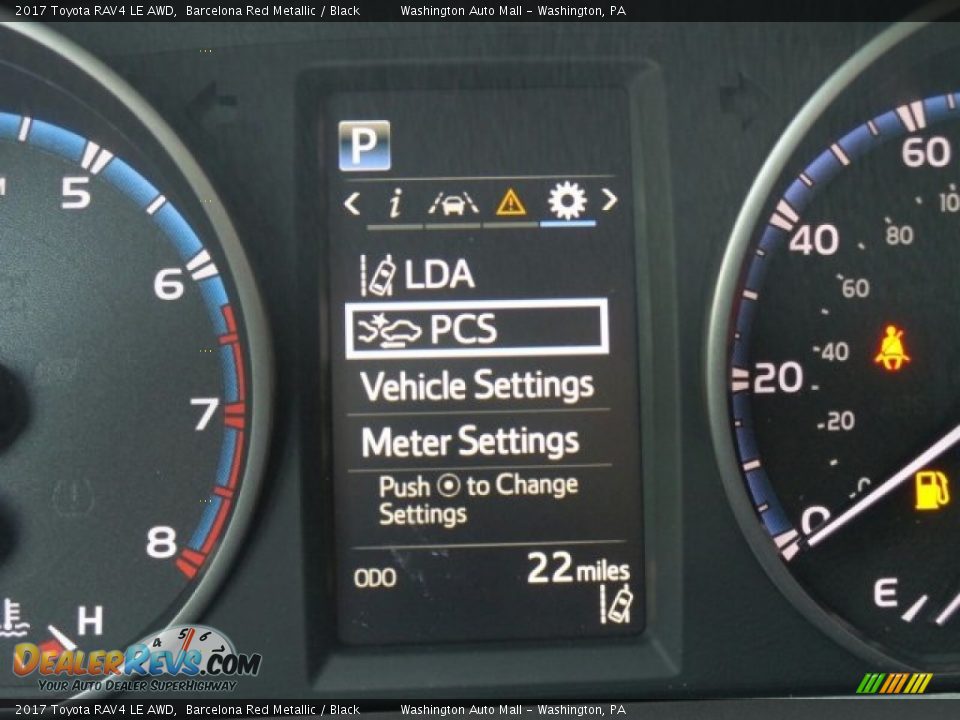 2017 Toyota RAV4 LE AWD Barcelona Red Metallic / Black Photo #22