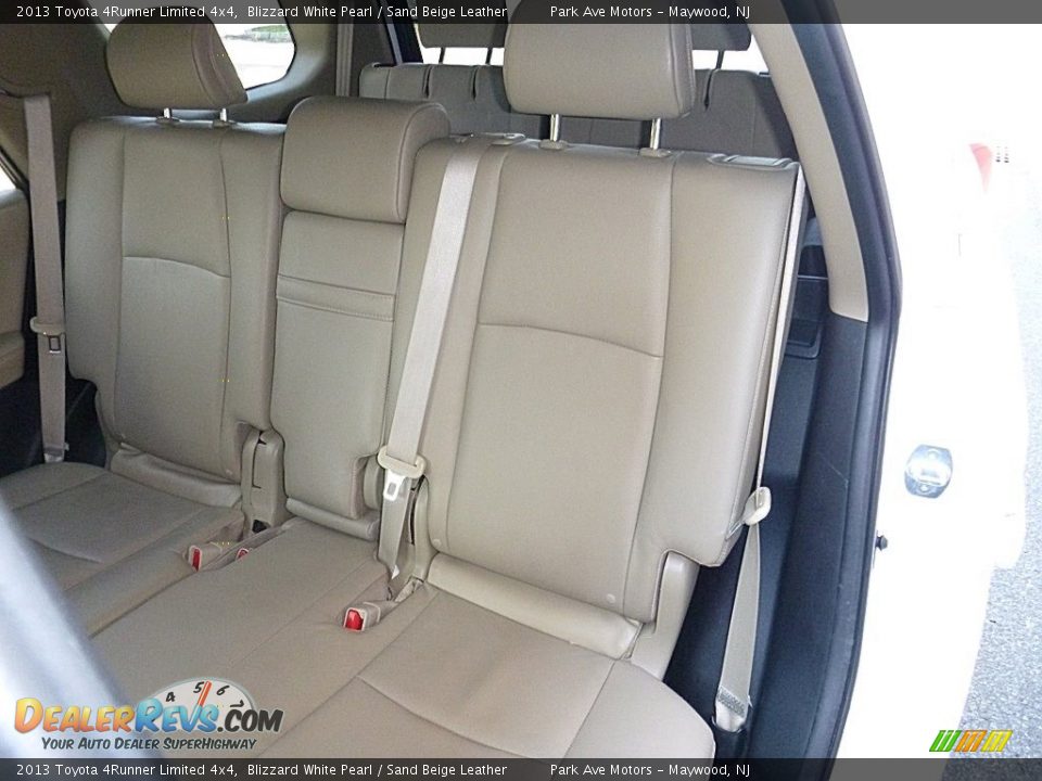 2013 Toyota 4Runner Limited 4x4 Blizzard White Pearl / Sand Beige Leather Photo #15
