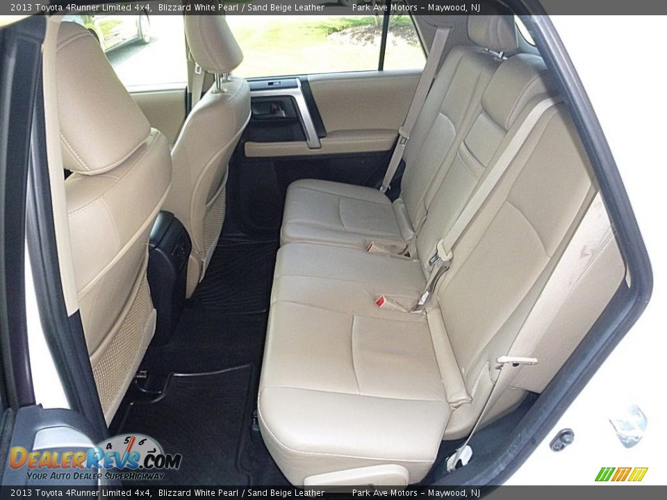 2013 Toyota 4Runner Limited 4x4 Blizzard White Pearl / Sand Beige Leather Photo #16