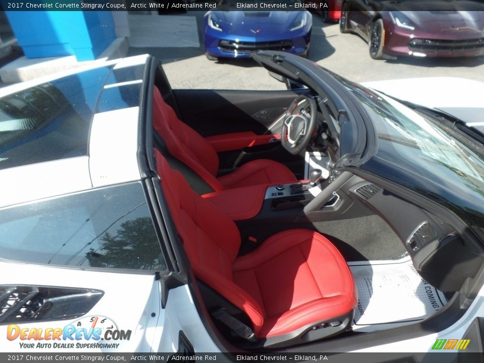 2017 Chevrolet Corvette Stingray Coupe Arctic White / Adrenaline Red Photo #11