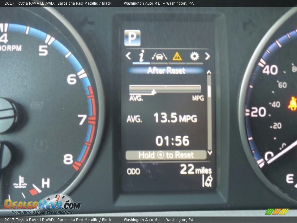 2017 Toyota RAV4 LE AWD Barcelona Red Metallic / Black Photo #24