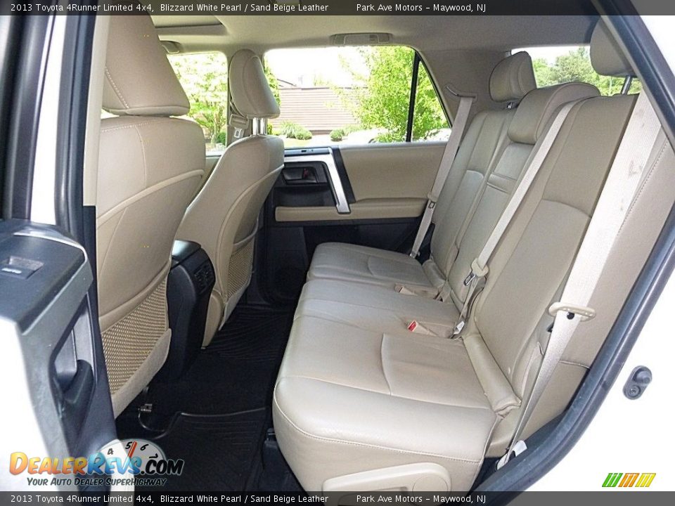 2013 Toyota 4Runner Limited 4x4 Blizzard White Pearl / Sand Beige Leather Photo #17