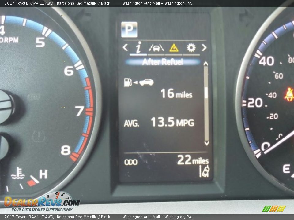 2017 Toyota RAV4 LE AWD Barcelona Red Metallic / Black Photo #25
